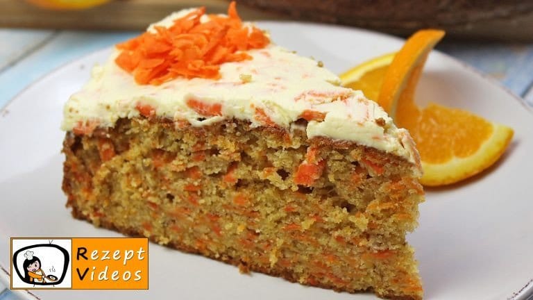 Karottentorte Rezept mit Video - schnelle Torten und Kuchen Rezepte