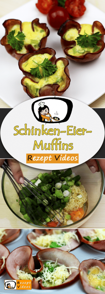 Schinken-Eier-Muffins, Rezept Videos, einfache Rezepte, einfache Gerichte, schnelle Gerichte, Rezeptideen