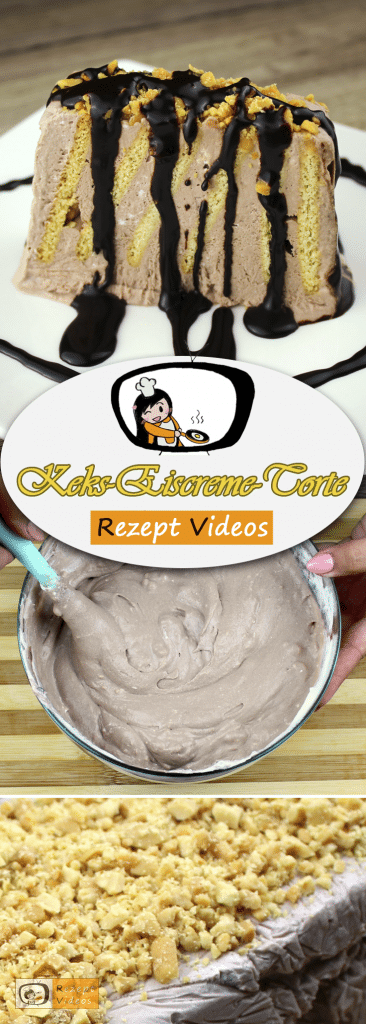 Keks-Eiscreme-Torte, Rezept Videos, einfache Rezepte, leckere Rezepte, Eiscreme Rezept, Desserts Rezepte, Nachspeise Rezept