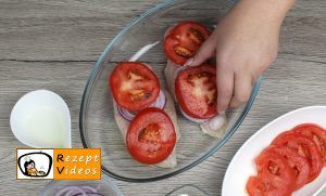 Hähnchenbrust mit Mozzarella und Tomaten Rezept Zubereitung Schritt 8