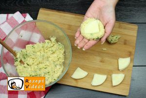 Mit Käse gefüllte Kartoffeltaler Rezept Zubereitung Schritt 6