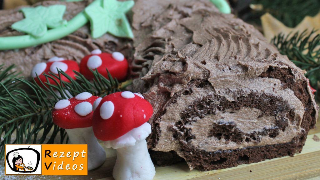 Baumstammkuchen Rezept mit Video - Weihnachten Rezepte