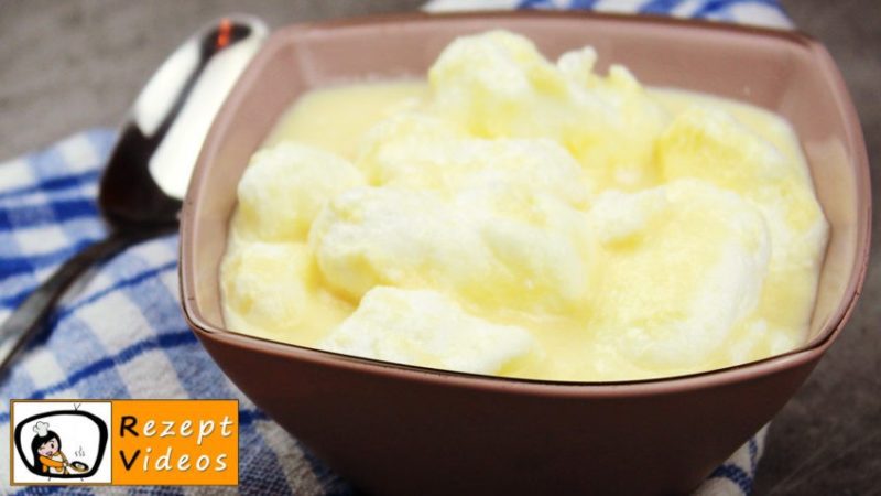 Schnee-Eier Rezept mit Video - Dessert Rezeptideen/ Nachtisch Rezepte