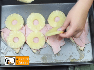 Hähnchenbrust mit Ananas und Käse Rezept - Zubereitung Schritt 5