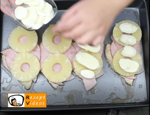 Hähnchenbrust mit Ananas und Käse Rezept - Zubereitung Schritt 6
