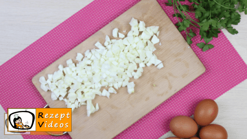 Käseröllchen mit Ei und Schinken Rezept Zubereitung Schritt 4