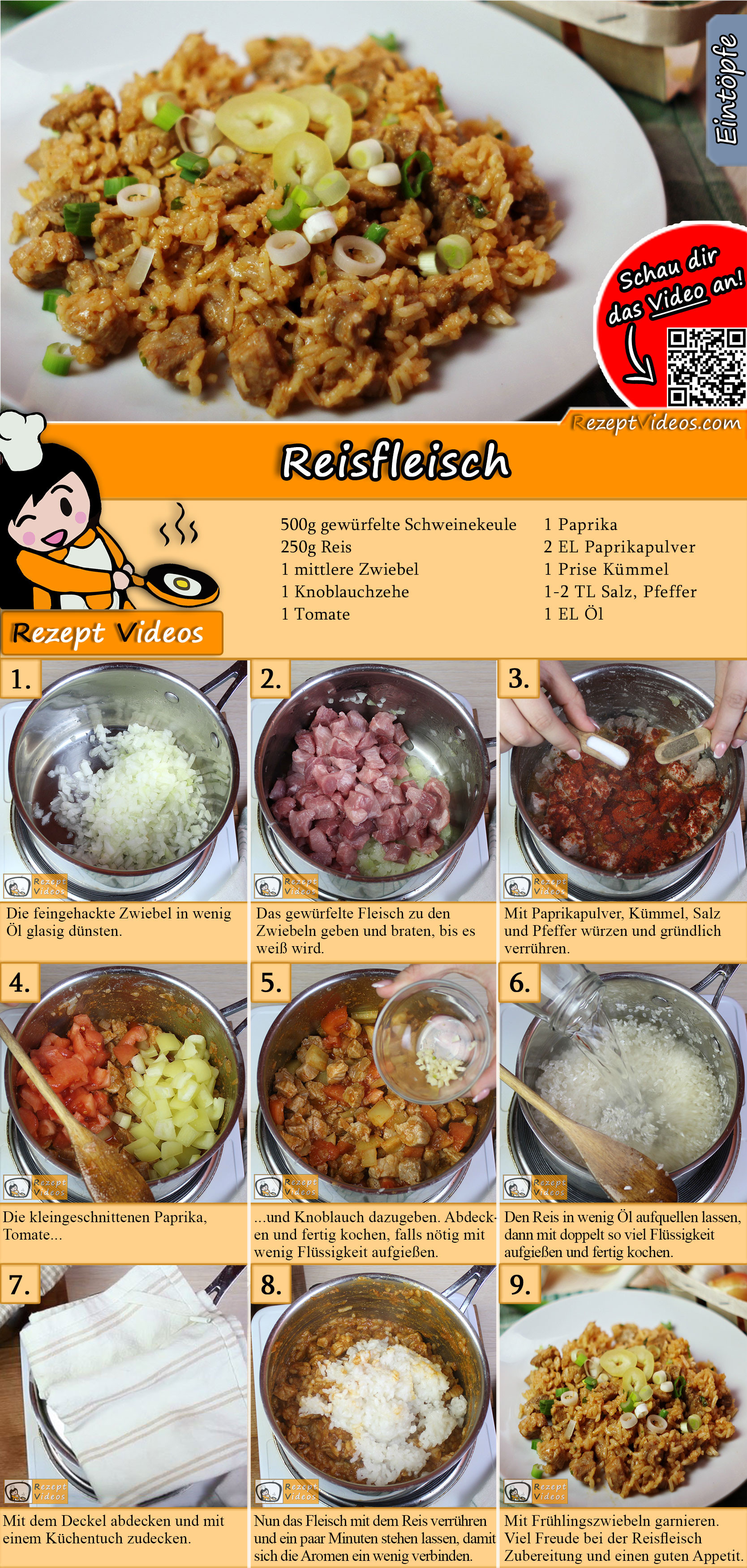 Reisfleisch Rezept mit Video