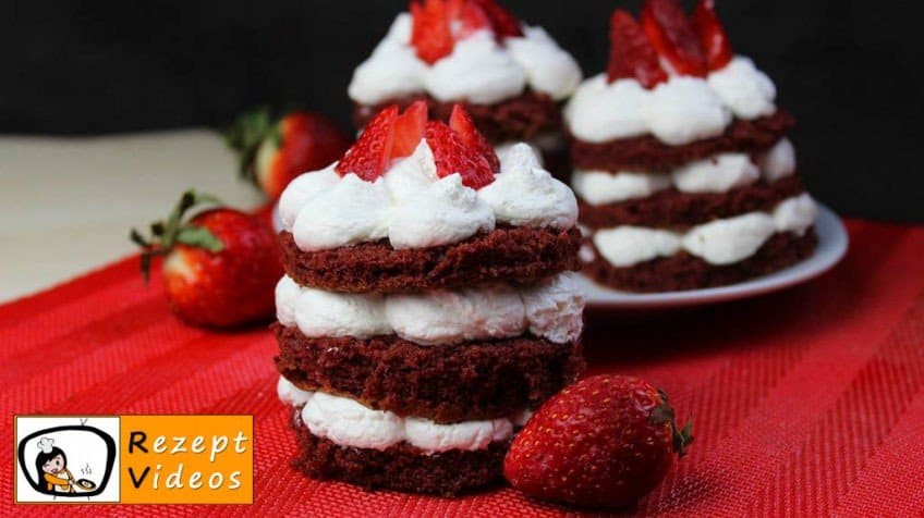  Valentinstag Mini Früchte Red Velvet Cake - Rezept Videos