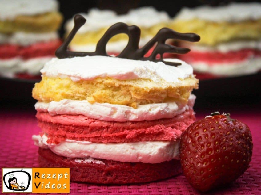 Valentinstag Mini Ombré Torte - Rezept Videos