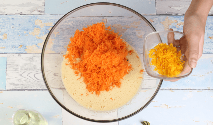 Leckerer Karottenkuchen Rezept - Zubereitung Schritt 2