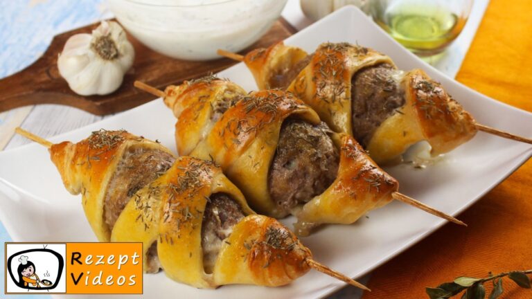 Mit Käse gefüllte Fleischbällchen im Speckmantel Rezept mit Video
